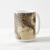 Vintag Japanisch Gepunktet Leopard Scroll Kaffeetasse (VorderseiteRechts)
