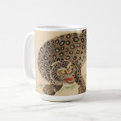Vintag Japanisch Gepunktet Leopard Scroll Kaffeetasse (Vorderseite Links)