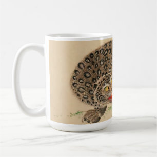 Vintag Japanisch Gepunktet Leopard Scroll Kaffeetasse