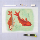 Vintag Japanisch Koi Fish Decoupage Seidenpapier (Handwerk)