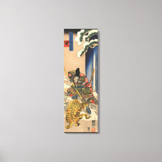 Vintag Japanisch Samurai Warrior Leinwanddruck