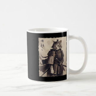 Vintag Japanisch Ukiyuo-e Art Samurai Cat Kitte Kaffeetasse