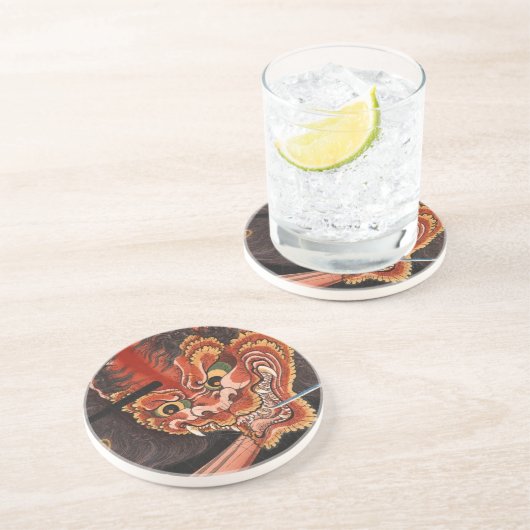 Vintag Japanisch Yokai Oni King Fine Art Untersetzer (Seite)