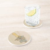 Vintag Japanischer Yokai Swordsman Getränkeuntersetzer (Seite)