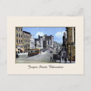 Vintag Jasper Street, Edmonton, Alberta, Kanada Postkarte