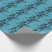 Vintag Jazz Age Motif Geschenkpapier (Ecke)