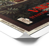 Vintag Jazz Age Varazze Italienisches Reiseplakat Poster (Ecke)