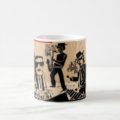Vintag Jazz Band Poster: Cooles Design Kaffeetasse (Mittel)