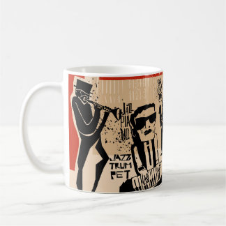 Vintag Jazz Band Poster: Cooles Design Kaffeetasse