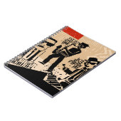 Vintag Jazz Band Poster: Cooles Design Notizblock (Linke Seite)