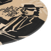 Vintag Jazz Band Poster: Cooles Design Schneidebrett (Ecke)