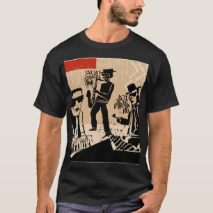 Vintag Jazz Band Poster: Cooles Design T-Shirt