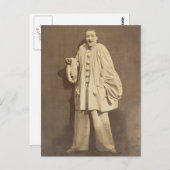 Vintag Jean-Gaspard Deburau French Mime Postkarte (Vorne/Hinten)
