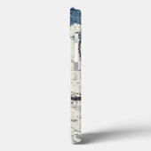 Vintag Jeans Viktorianisch Lace Monogram IPAD Case (Rückseite / Links)