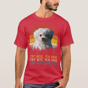 Vintag jeden Snack, den Sie machen, jedes Essen, d T-Shirt