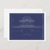 Vintag Jefferson Monument Blueprints Postkarte (Vorne/Hinten)