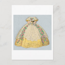 Vintag Jenny Lind Paper Doll Postkarte