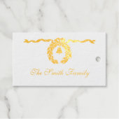 Vintag Jenny Nyström Custom Frohe Weihnachten Geschenkanhänger (Vorderseite (Horizontal))