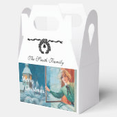 Vintag Jenny Nyström Custom Frohe Weihnachten Geschenkschachtel (Geöffnet)