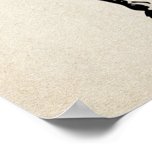 Vintag Jersey Devil Poster (Ecke)