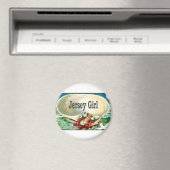 Vintag Jersey Shore Jersey Girl Magnet (In Situ (Geschirrspüler))