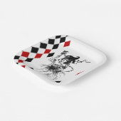 Vintag Jester Lady Pappteller (Gewinkelt)