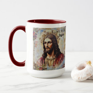 Vintag Jesus Christlich Personalisierter Name Tasse