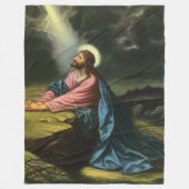 Vintag Jesus Christus beten, Garten von Gethsemane Fleecedecke (Vorderseite)