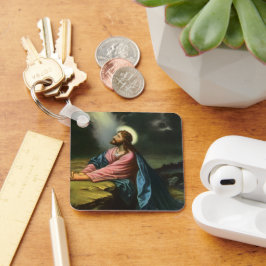 Vintag Jesus Christus beten, Garten von Gethsemane Schlüsselanhänger