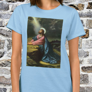 Vintag Jesus Christus beten, Garten von Gethsemane T-Shirt