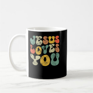 Vintag Jesus Lieben Sie Jesus Christlich Männer Fr Kaffeetasse