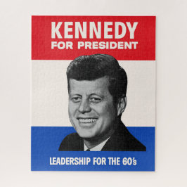 Vintag JFK Kennedy für die Präsidentschaftskampagn Puzzle