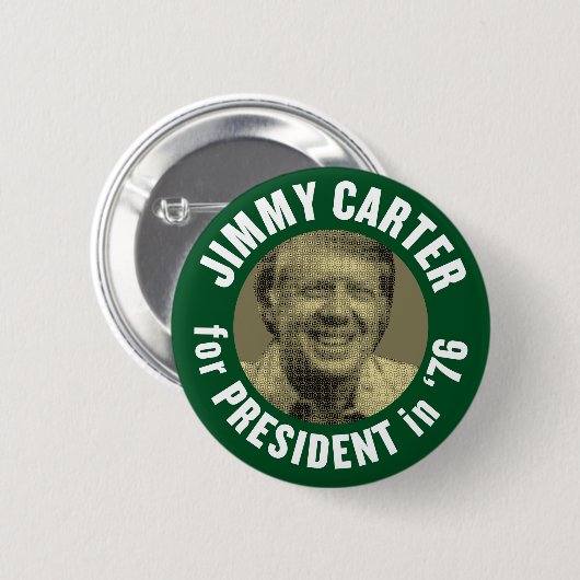 Vintag Jimmy Carter 1976 Button (Vorne & Hinten)