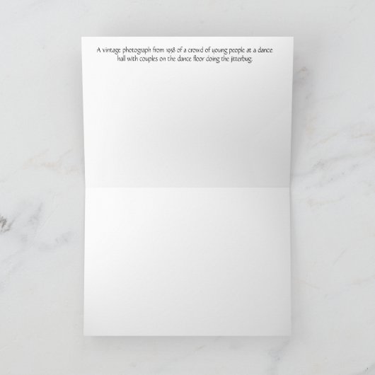 Vintag - Jitterbugging Crowd, Karte (Innenseite)