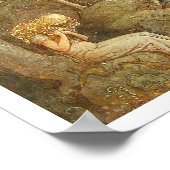 Vintag John Bauer Fairy Tale Illustration Poster (Ecke)