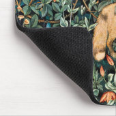 Vintag John Dearle "Greenery" - Blume und Fuchs vo Mousepad (Ecke)