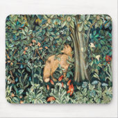 Vintag John Dearle "Greenery" - Blume und Fuchs vo Mousepad (Vorne)