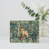 Vintag John Dearle "Greenery" - Blume und Fuchs vo Postkarte (Stehend Vorderseite)