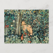 Vintag John Dearle "Greenery" - Blume und Fuchs vo Postkarte (Vorderseite)