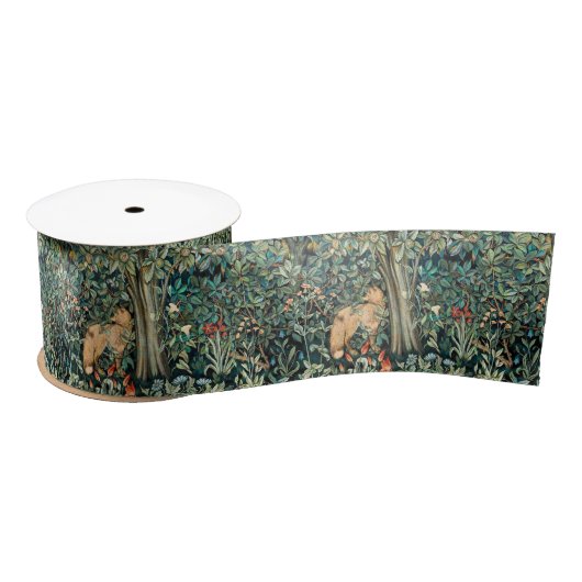 Vintag John Dearle "Greenery" - Blume und Fuchs vo Satinband (Spule)