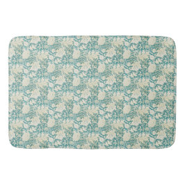 Vintag John Henry Dearle Aqua Floral Pattern Badematte