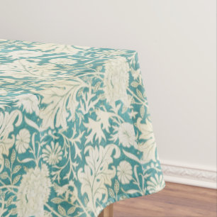 Vintag John Henry Dearle Aqua Floral Pattern Tischdecke
