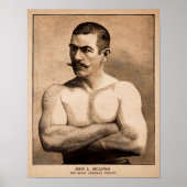 Vintag John L. Sullivan Werbeplakat Poster (Vorne)