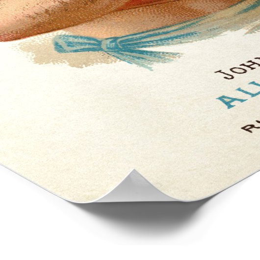 Vintag John L. Sullivan Werbeplakat Poster (Ecke)