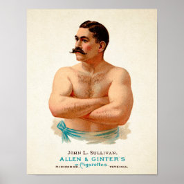 Vintag John L. Sullivan Werbeplakat Poster