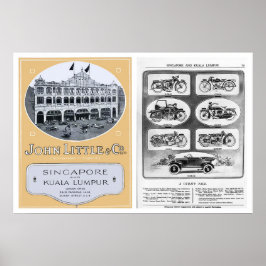 Vintag John Little Advertising Print Poster