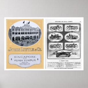 Vintag John Little Advertising Print Poster