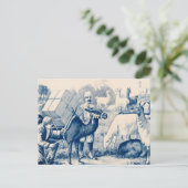 Vintag John Robinson Circus Poster Postkarte (Stehend Vorderseite)