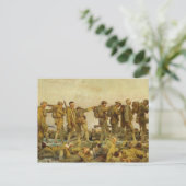 Vintag John Singer Sargent Erster Weltkrieg Gassed Postkarte (Stehend Vorderseite)