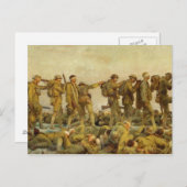Vintag John Singer Sargent Erster Weltkrieg Gassed Postkarte (Vorne/Hinten)